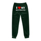 I Love MY BOYFRIEND Printed Trousers Casual Sweatpants Men And Women Sports Pants - EX-STOCK CANADA
