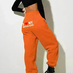 I Love MY BOYFRIEND Printed Trousers Casual Sweatpants Men And Women Sports Pants - EX-STOCK CANADA