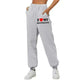 I Love MY BOYFRIEND Printed Trousers Casual Sweatpants Men And Women Sports Pants - EX-STOCK CANADA