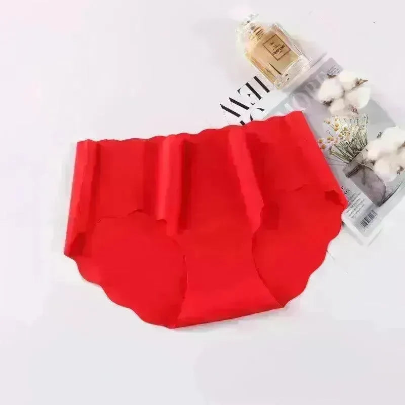 Ice Silk Traceless Girl Underwear Solid Color Pant - EX-STOCK CANADA