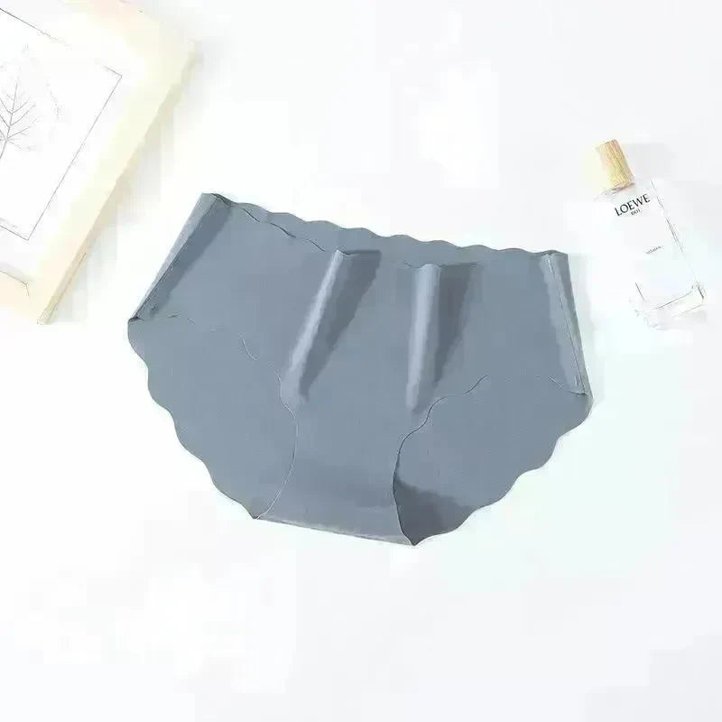 Ice Silk Traceless Girl Underwear Solid Color Pant - EX-STOCK CANADA
