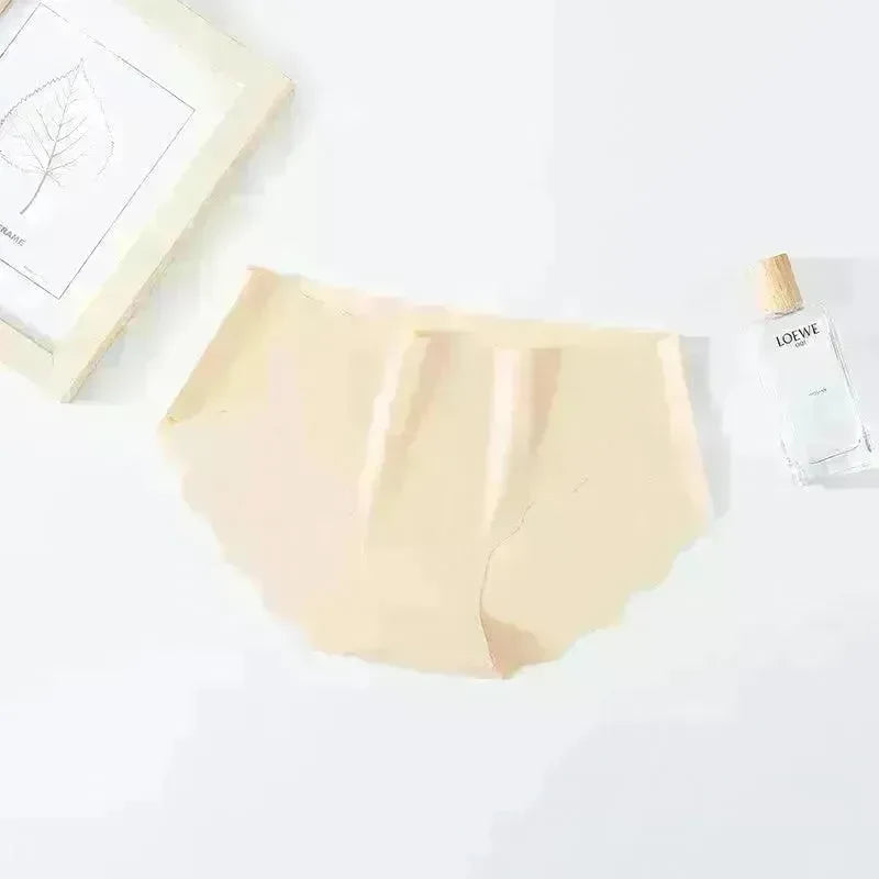 Ice Silk Traceless Girl Underwear Solid Color Pant - EX-STOCK CANADA