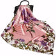 Imitation Silk Printed Floral Arab Headscarf - EX-STOCK CANADA
