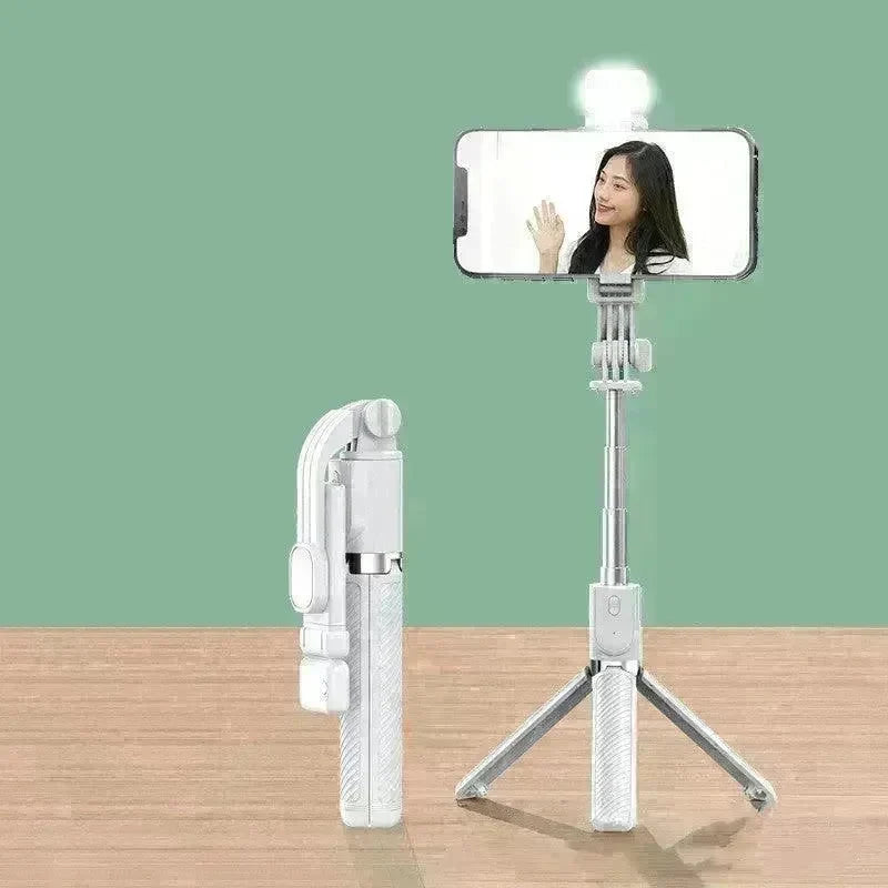 Integrated Selfie Stick Bluetooth Mobile Phone Live Streaming Tripod Stand - EX-STOCK CANADA