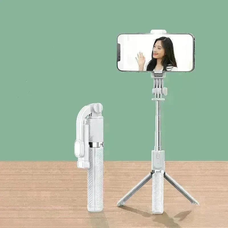 Integrated Selfie Stick Bluetooth Mobile Phone Live Streaming Tripod Stand - EX-STOCK CANADA