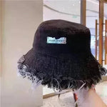 Jean Fisherman Hat Women's Spring And Summer Thin Washed Old Frayed Edge Bucket Hat Outdoor - EX-STOCK CANADA