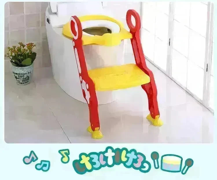 Kids Children's Foldable Stepped Toilet Ladder - EX-STOCK CANADA