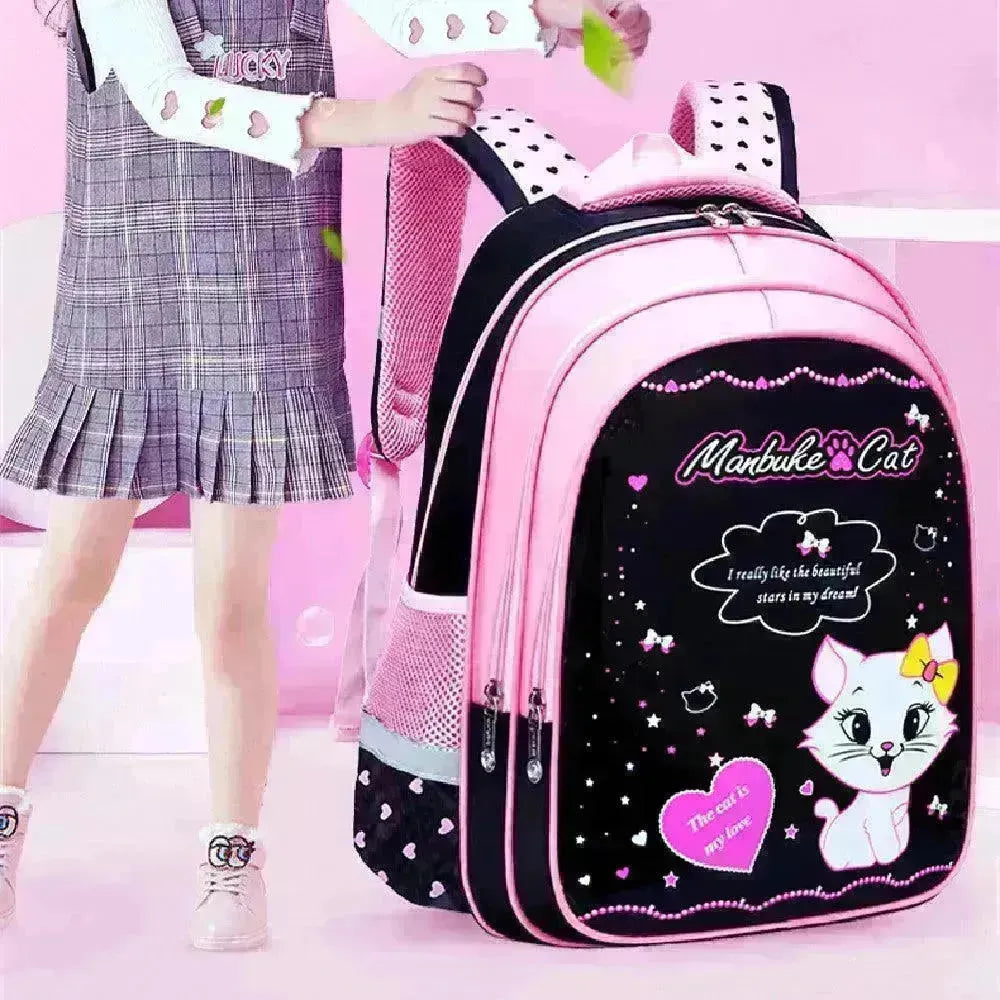 Kids School Cute Cat Print Backpack - EX-STOCK CANADA