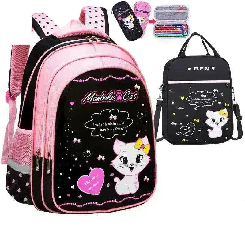 Kids School Cute Cat Print Backpack - EX-STOCK CANADA
