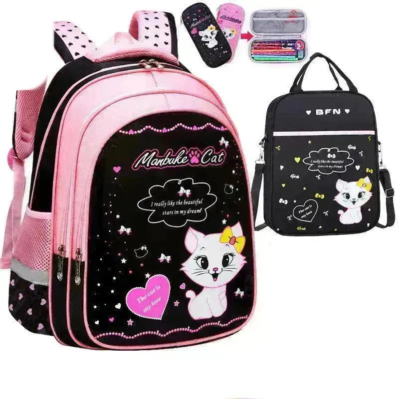 Kids School Cute Cat Print Backpack - EX-STOCK CANADA
