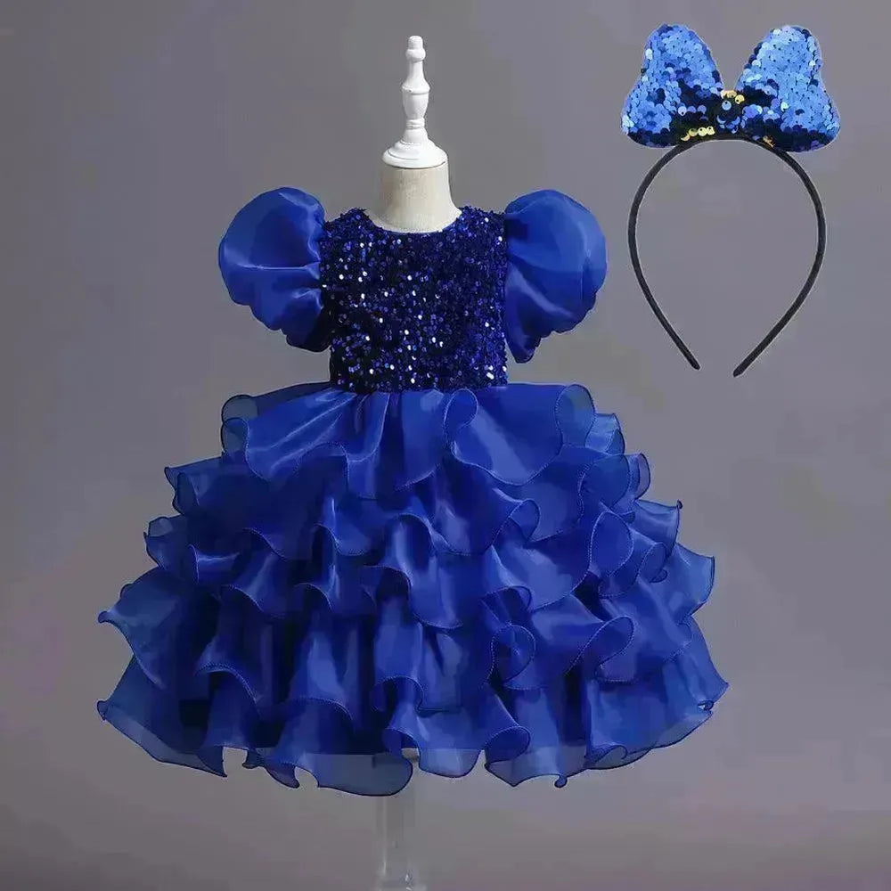 Kids Tutu Birthday Princess Party Dress - EX-STOCK CANADA