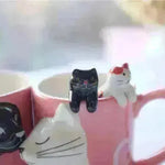 Kiss Cat Coffee Couple Handmade Mug - EX-STOCK CANADA