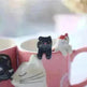 Kiss Cat Coffee Couple Handmade Mug - EX-STOCK CANADA