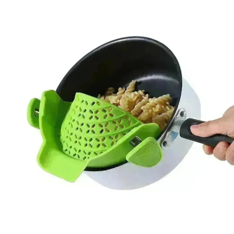 Kitchen Gadgets Silicone Pot Side Drainer - EX-STOCK CANADA