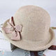 Korean Style Flower Knit Sun Hats for Women - EX-STOCK CANADA