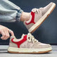 Lace-up Casual Shoes Men Soft Thick Sole Fashion Comfortable Breathable Flats Sneakers Student Platform Outdoor Walking Shoes - EX-STOCK CANADA