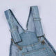 Ladies' Long Blue Denim Jeans Romper Jumpsuit With Straps - EX-STOCK CANADA