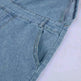 Ladies' Long Blue Denim Jeans Romper Jumpsuit With Straps - EX-STOCK CANADA