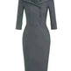 Ladies retro sweetheart collar casual wine dance dress foreign trade wide collar pencil skirt - EX-STOCK CANADA