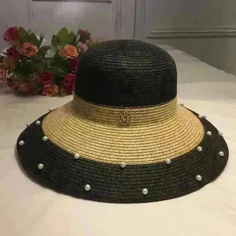 Ladies Summer Vacation Beach Hat Big Brim Hat - EX-STOCK CANADA