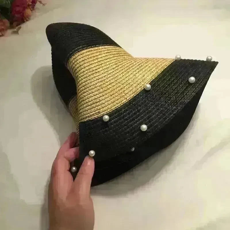 Ladies Summer Vacation Beach Hat Big Brim Hat - EX-STOCK CANADA