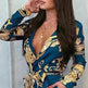 Ladies Vintage print short jumpsuit - EX-STOCK CANADA