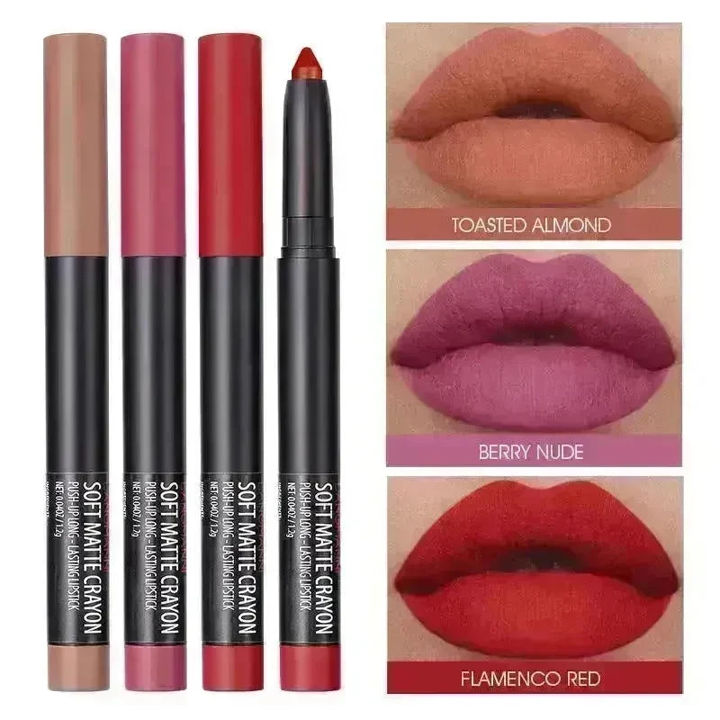 Langmanni Makeup Lipstick Set Of Six Matte Matte Lipsticks Lip Gloss Set - EX-STOCK CANADA