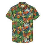 Lapel Print Thin Hawaiian Printed Shirt Men - EX-STOCK CANADA
