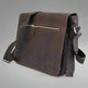 Greenwood Leather Laptop Bag. Premium Waxed Pull-Up Leather Messenger Bag 