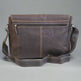 Greenwood Leather Laptop Bag. Premium Waxed Pull-Up Leather Messenger Bag 