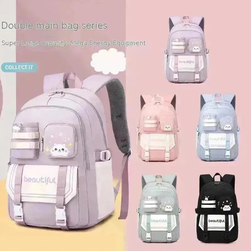Large Capacity Schoolbag For Primary School Girls Cute - EX-STOCK CANADA