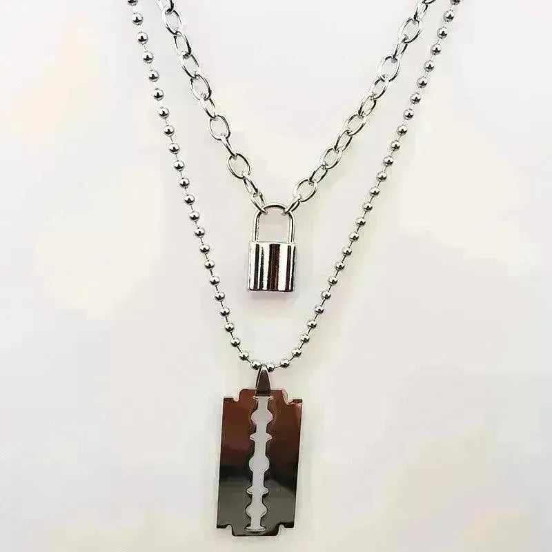 Layered Chains Punk Necklace - EX-STOCK CANADA