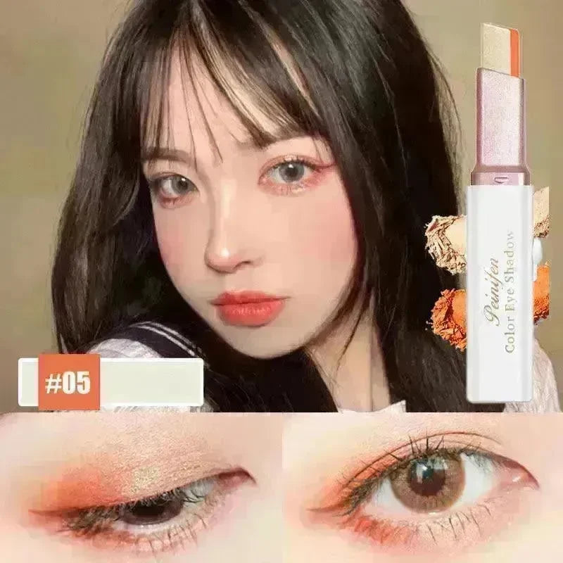 Lazy Eyeshadow Stick Stereo Gradient Shimmer Double Color Eye Shadow Pen Waterproof Easy To Wear Eyeshadow - EX-STOCK CANADA