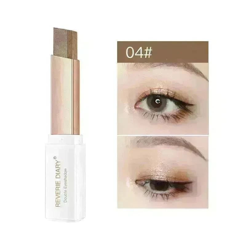 Lazy Eyeshadow Stick Stereo Gradient Shimmer Double Color Eye Shadow Pen Waterproof Easy To Wear Eyeshadow - EX-STOCK CANADA