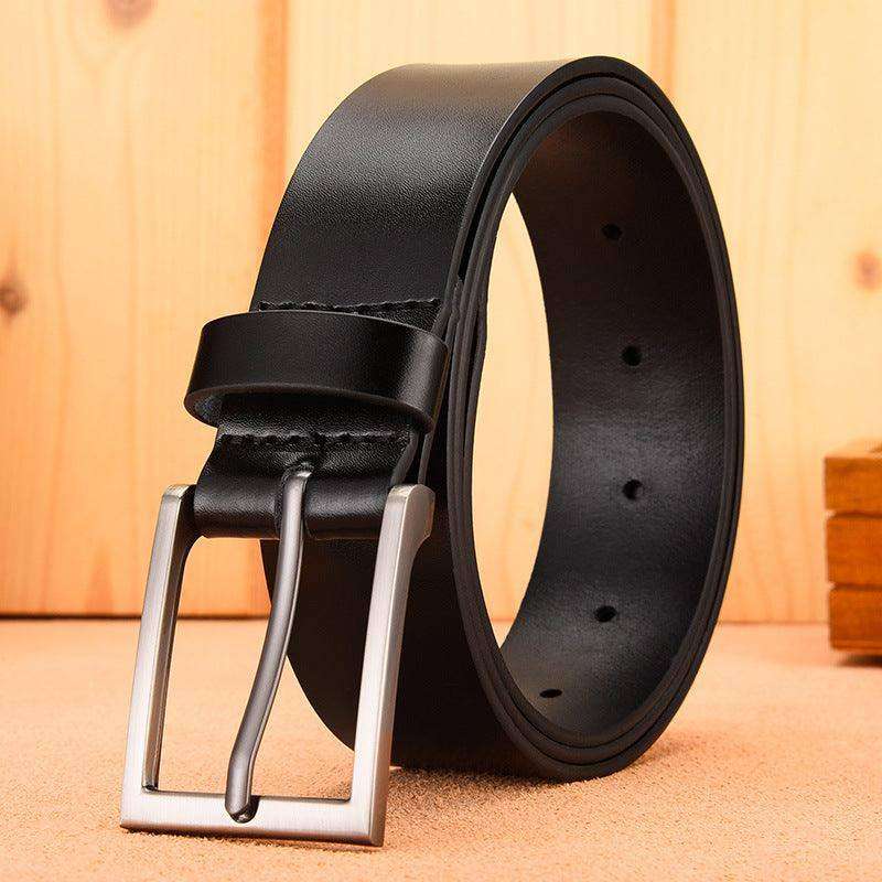 Leather Casual Pin Buckle Leather Belt Men's - EX-STOCK CANADA