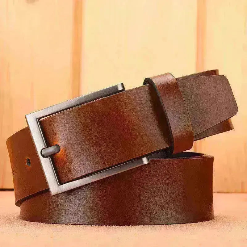 Leather Casual Pin Buckle Leather Belt Men's - EX-STOCK CANADA