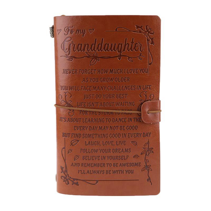 Leather Hand Ledger Business Note Hand Ledger - EX-STOCK CANADA