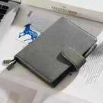 Leather Notebook Lychee Pattern Head Layer Cowhide A6 Loose-Leaf Diary - EX-STOCK CANADA