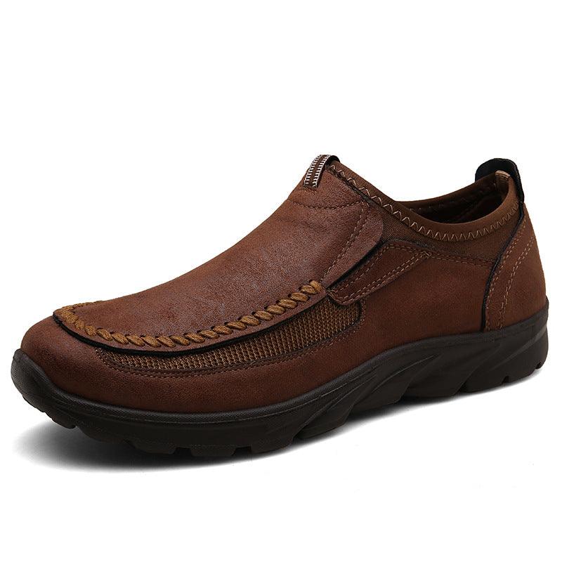 Leather Shoes Men's British Leather Shoes Casual Shoes - EX-STOCK CANADA