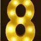 LED Night Light A-Z 0-9 Battery Lamp Wedding Party Decor - EX-STOCK CANADA