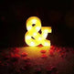 LED Night Light A-Z 0-9 Battery Lamp Wedding Party Decor - EX-STOCK CANADA