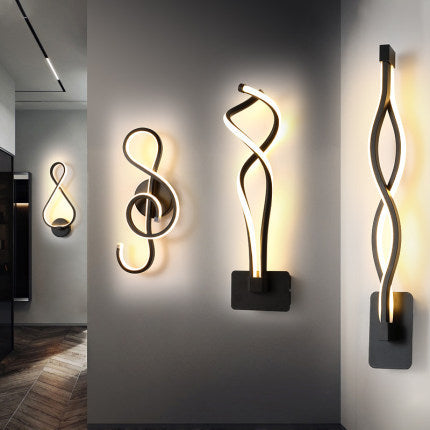 led wall lamp nordic minimalist bedroom bedside lamp EX-STOCK Canada 