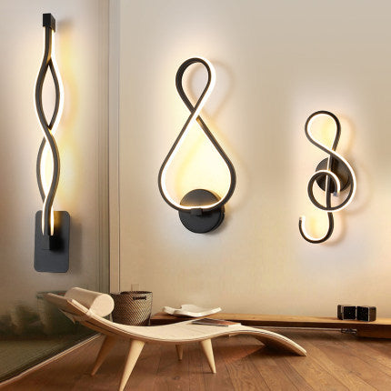 led wall lamp nordic minimalist bedroom bedside lamp EX-STOCK Canada 
