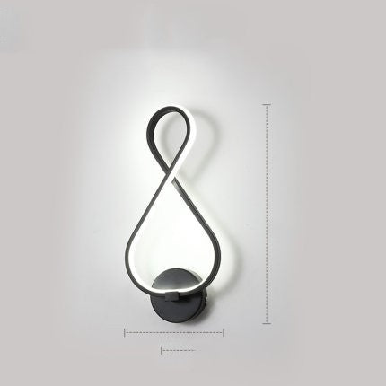 led wall lamp nordic minimalist bedroom bedside lamp EX-STOCK Canada 