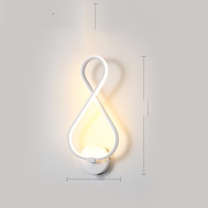 led wall lamp nordic minimalist bedroom bedside lamp EX-STOCK Canada 