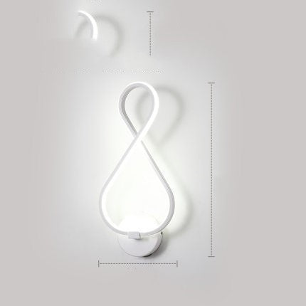 led wall lamp nordic minimalist bedroom bedside lamp EX-STOCK Canada 