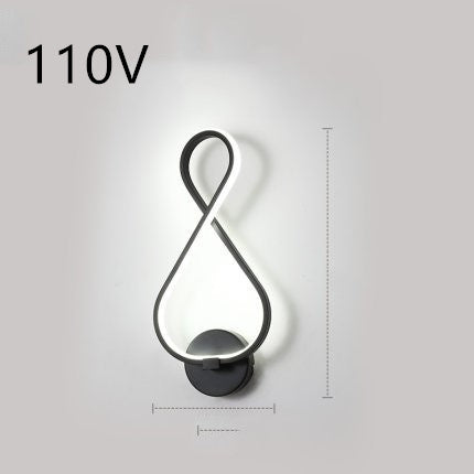 led wall lamp nordic minimalist bedroom bedside lamp EX-STOCK Canada 