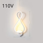 led wall lamp nordic minimalist bedroom bedside lamp EX-STOCK Canada 