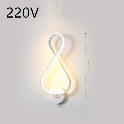 led wall lamp nordic minimalist bedroom bedside lamp EX-STOCK Canada 