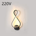 led wall lamp nordic minimalist bedroom bedside lamp EX-STOCK Canada 